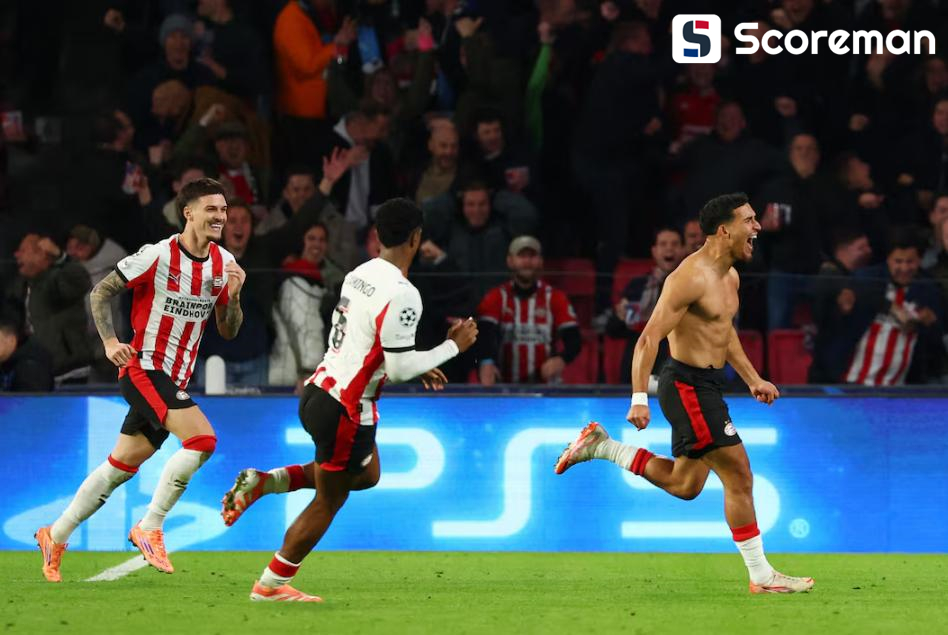 나폴리, PSV 아인트호벤에 2-6 참패... 맥토미니 멀티골